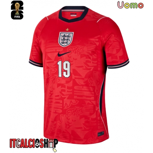 Inghilterra Ollie Watkins #19 Seconda Maglia Mondiali 2026 Manica Corta